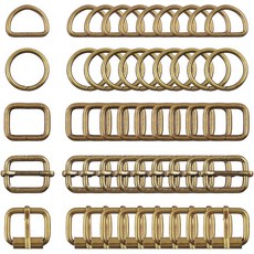 스핏 5 스타일 메탈 버클 - 조절 가능한 슬라이드 D 링 원형, 1 Inch, Bronze
