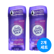 [미국현지배송] 콜게이트 레이디 스피드 스틱 샤워 프레쉬 데오드란트, 2개, 65g