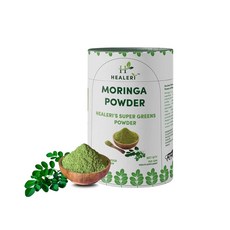 유기농 모링가 파우더 150g 순수 드럼스틱 잎 파우더 철분 칼슘 항산화 성분이 풍부한 천연 슈퍼푸드 에너지 해독 및 면역 강화 비건 글루텐 프리 아유르베다 식물성, 1개입, 2개