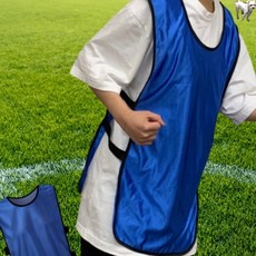꿀이맘쓰리 유아체육 축구 팀조끼 블루 운동조끼