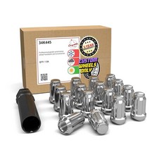 Wheel Accessories Parts 20피스 M12 x 1.25 12 스레드 스파이크 스플라인 8.5cm3.3인치 길이 러그 너트 블루 자동차 헥스 닛산 370Z 센트, 16 PCS - Sunny Climate (Value), 크롬, M12x1.5