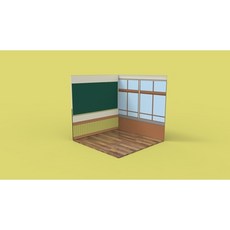 미니어쳐 배경 DIY 피규어 모형 아크릴 풍경 소품, M