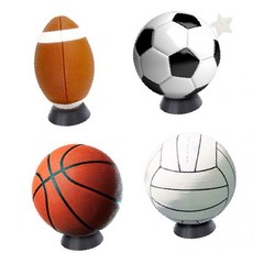 스포츠볼 디스플레이 받침대 축구공 농구공 배구공 럭비공 인테리어 장식 탁상 진열 홈카페 거실 서재 컬렉션, 1개, 공받침대-원형