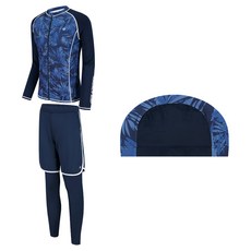 에어워크서프 남아동 주니어 래쉬가드 2피스+수모 세트