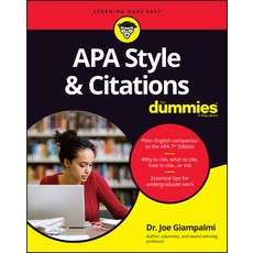 APA Style & Citations for Dummies Paperback, English, 9781119716440