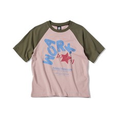 TRAVEL 팝핑 래글런 반팔티 그루미 핑크