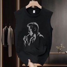 【khs_lin】重磅無袖T恤坎肩背心男夏季美式潮牌運動籃球健身寬鬆風上衣 素色背心 男健身背心 無袖內搭