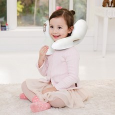 킨더팜 L-line 넥필로우 / 신생아 아기 유아 유모차 카시트 목보호 목쿠션 목베개, 쿨 곰돌이