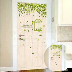 그대있는곳행복가득하길 현관문 시트지 베이직 방수 집꾸미기 필름 셀프 접착