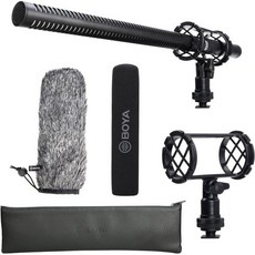 보야 XLR 마이크로폰 BYBM6060 슈퍼 카디오이드 샷건 콘덴서 24V 48V 팬텀 파워 포함 카메라 영화 인터뷰 ENGEFP 야외 녹음용, BY-BM6060L