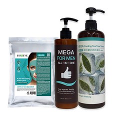 시크릿플랜트 메가 쿨링 티트리 토너+ 메가 포 맨 올인원+ 에이씨 티트리 쿨링 모델링 팩 set(홈에스테틱 쿨링 세트), 1개