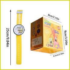 hontinthJIAL3 海綿寶寶卡通兒童手錶 防水便攜 可愛卡通腕錶