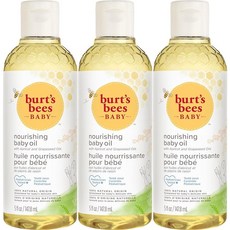 Burt's Bees 베이비 너리싱 베이비 오일 100% 천연 스킨 케어 - 141.7g(5온스) 병