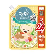 FaFa NEW繪本系列濃縮柔軟精補充包 日本製 1200ml 水果麝香/花朵皂香 柔和香氣 減少靜電 適用嬰兒衣物, 1個, 水果麝香