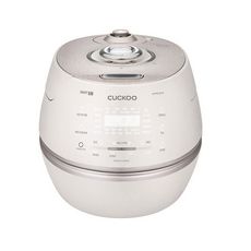 쿠쿠 IH 전기압력밥솥 6인용, CRP-DHP0610FW, 그레이스 화이트