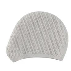 미끄럼 방지 입자 버블 수영 모자 스포츠 귀 보호 실리콘 편안한 목욕, 08 gray