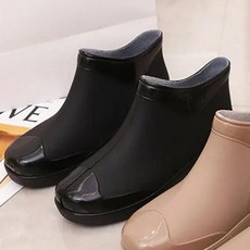 여자 장마철 레인슈즈 장화 앵클 비오는날 레인부츠