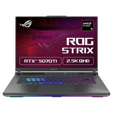 에이수스 2026 ROG 스트릭스 G16 라이젠9 라이젠 9000 시리즈 지포스 RTX 5070 Ti, 이클립스 그레이, G614FR-TS250, 1TB, 16GB, Free DOS