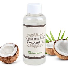 그린내츄럴 유기농 엑스트라 버진 코코넛 오일 100ml 2개