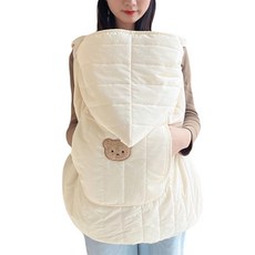 겨울 방한 방풍 담요 유모차 허리 의자 망토 아동용 두꺼운 커버 유모차방한, 80x85cm, 1개, B. 화이트