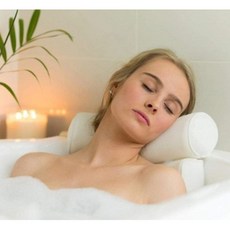 스파 목욕베게 고급형, 1개, 화이트