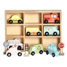 자동차 교통질서 배우기 원목 신호등 표지판 어린이교구 보호표시 신호등표지판, 1개