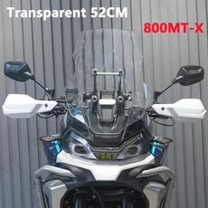 CFMOTO 800MT-X 800 MTX 오토바이 앞 유리 윈드 스크린 디플렉터 바이저 그레이 용 52CM/57CM, 01 China Mainland, 03 Transparent 52cm