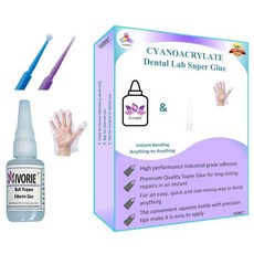 슈퍼 글루 접착제 접착 시아노아크릴레이트 아크릴 - 치과 실험 도구(프리미엄 젤 1온스), Premium Gel 1oz