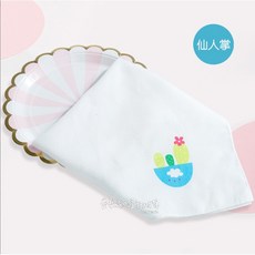 費雪絲 Muslin Tree 純棉紗布巾 多功能手帕, 1個, 仙人掌