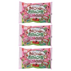 메이지 카노코노 야마 4봉지와 타케노코노 사토 4봉지 딸기 & 쇼콜라, 92g, 3개