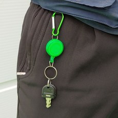 늘어나는 와이어 비너 버클 키홀더 릴고리, 본상품선택, 상세페이지 참조