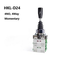 조이스틱 스위치 HKL-D12 14 22 24 모노레버 스프링 리턴 로커 토글 리셋 2Way 4Way 22mm 2NO 4NO, hkld24, 1개