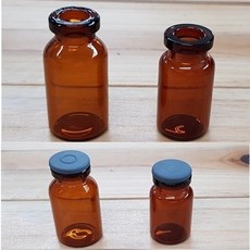 갈색유리병(투명갈색) /만능병(1pcs) 주사약병 3ml(15*33)/1pcs korea, 1개, 1L