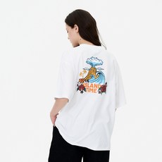 더매드문 아일랜드타임 통기성 오버핏 반팔 티셔츠