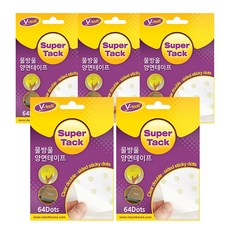 브이텍 물방울 양면테이프, 5개