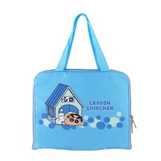 蠟筆小新正版授權保溫保冷便當袋 - 午餐袋/手提袋/野餐保冰袋, 藍色, 1個