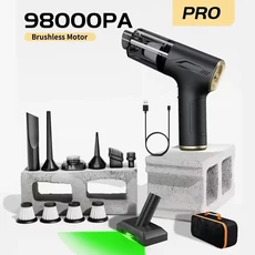 쿠쿠스토어 CENRR 98000PA 미니 자동차 진공 청소기 무선 강력한 휴대 총, 08 Pro 4hepa Light