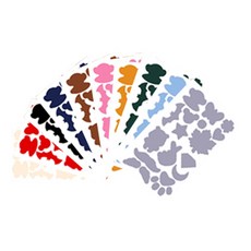 Hansuui 修復補丁 10 件套帳篷服裝傘設計貼紙防水超簡單自我修復衣服洞袋配件, 單身的