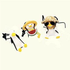 펭귄인형 앙증맞은 펭귄 차량용 인테리어 소품 고리 쓱템, 1개