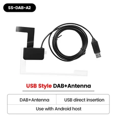 MEKEDE DAB 및 + 안테나 유럽 범용 안드로이드 자동차 라디오 USB 인터페이스 어댑터 GPS 스테레오 멀티미, 01 SS-DAB-A2