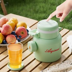 스테인리스휴대용믹서기텀블러 600ML 대용량 믹서 충전식블랜더, 녹색