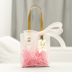 올리스트 답례품 포장 상자 가방 쇼핑백 구디백 10개, 핑크