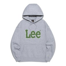 리 Lee 부클 트위치 로고 기모 후드 티셔츠 그레이 LE2504HD05GR 145257