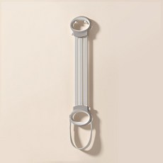 開肩腳蹬二合一背部拉伸帶 - 瑜伽普拉提健身美背拉伸 (新北出貨 女士適用), 60磅阻力三檔可調節 拉力器  灰色, 1個