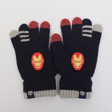 IRON MAN 鋼鐵人 簡約兒童針織手套 男童 兒童 小學生 冬季 卡通手套