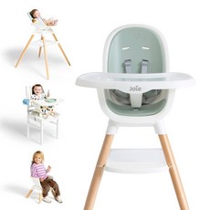 Joie chestnut 多功能木頭餐椅, 水霧綠