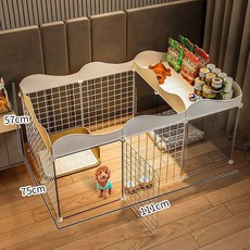 강아지 고양이 울타리 휀스 펜스, 화이트, 1개