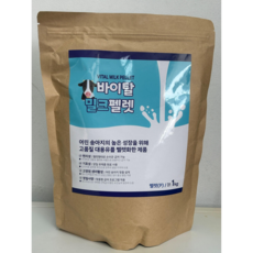 바이탈 밀크 펠렛 1kg 송아지 대용유 성장보조 강아지 우유대용 영양보충 가능 고단백 펠렛형 사료, 1개