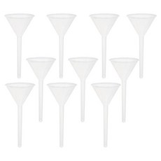 FRCOLOR 12pcs 75mm 실험실 플라스틱 깔때기 세트 실험실 및 실험실에서 정밀한 액체 전달을 위한 삼각형 모양의 PP 과학 충전 깔때기 세트, FRCOLOR 12pcs 75mm 실험실 플라스틱 깔때