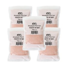 맘크린 히말라야 핑크소금 고운소금, 1kg, 5개